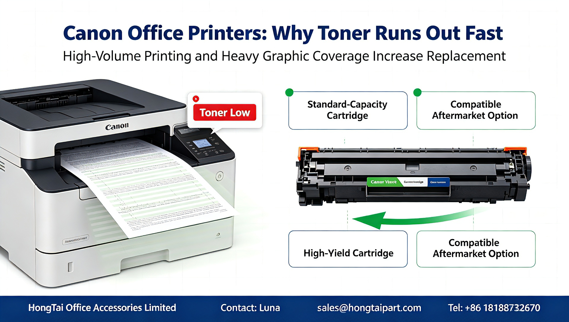 সর্বশেষ কোম্পানি ব্লগ সম্পর্কে Frequent Toner Replacement for Canon Office Printers: Causes & Cost-Saving Solutions
