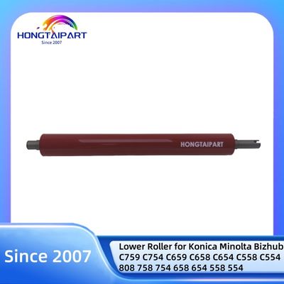 কেনা কোণিকা মিনোল্টা বিজহাব C759 C754 C659 C658 C654 C558 C554 808 758 754 658 654 558 554 প্রেসার হিট ফিউজার স্পেয়ার পার্টসের জন্য লোয়ার রোলার অনলাইন উত্পাদন