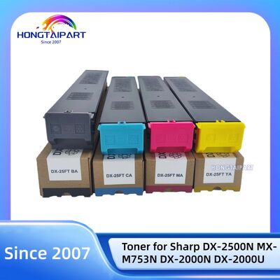 কেনা Sharp DX-2500N MX-M753N DX-2000N DX-2000U DX-25FTBA DX-25FTCA DX-25FTMA DX-25FTYA প্রিন্টার টোনার কিটগুলির জন্য টোনার অনলাইন উত্পাদন