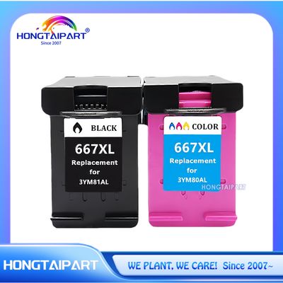 ইনক কার্ট্রিজ 3YM81AL 3YM80AL 667XL 667 HP DeskJet Ink Advantage 1275 2374 2375 2376 2775 2776, প্লাস 6475 6476, DeskJet প্লাস ইনক অ্যাডভান্টেজ 6075 প্রিন্টারের জন্য