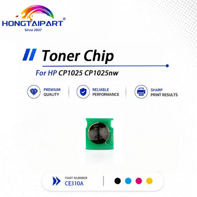 HP CP1025 CP1025nw এর জন্য সহজ রিফিল পুনর্ব্যবহারযোগ্য CE310A টোনার চিপ