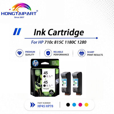Chip‑validated Original HP45 51645A & HP78 6578D Ink Cartridge Bleed‑free Archival‑stable Compatible For HP 710c 815C 1180C 1280 CAD Plotter