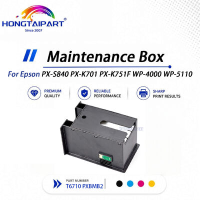 Epson PX-S840 PX-K701 PX-K751F WP-4000 WP-5110 প্রিন্টারের জন্য স্থিতিশীল রক্ষণাবেক্ষণ বক্স T6710 PXBMB2